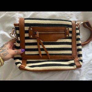 Stripe crossbody bag